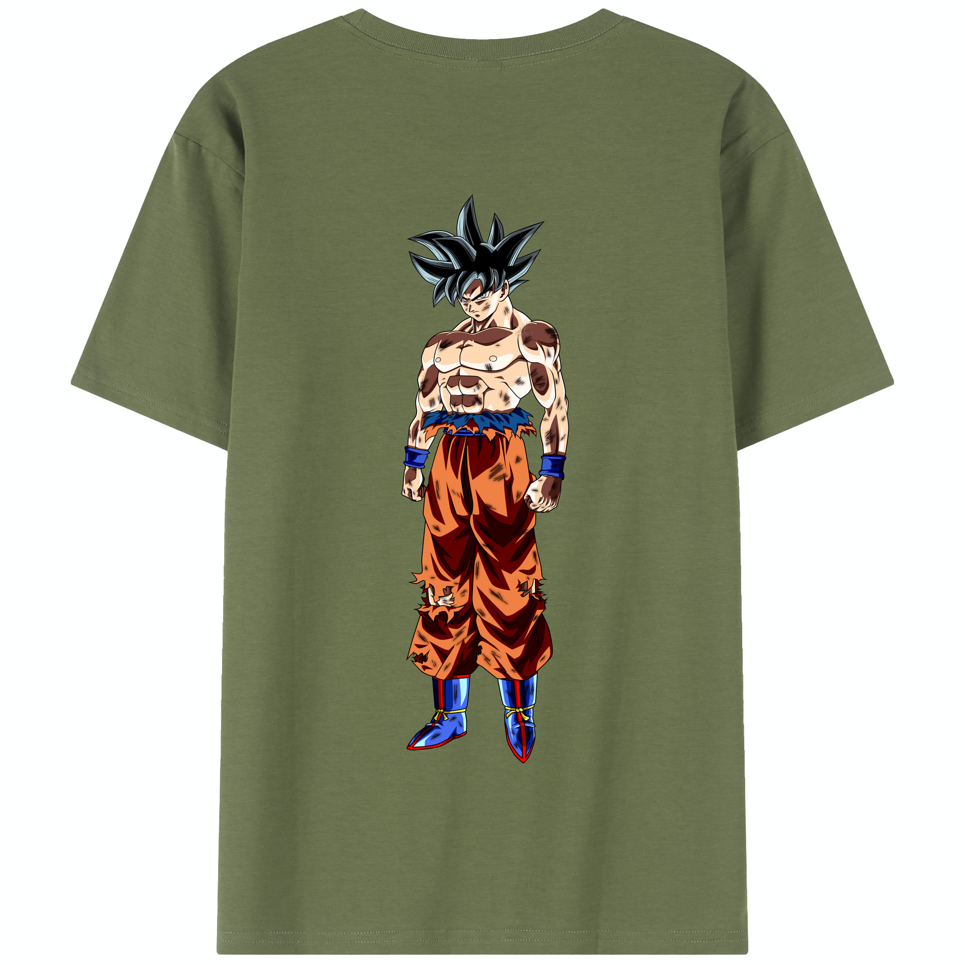 （画像用） ドラゴンボール 孫悟空（そん ごくう）Son Goku カカロット DRAGON BALL Kakarotto 綿100％半袖Tシャツ（背面プリント）